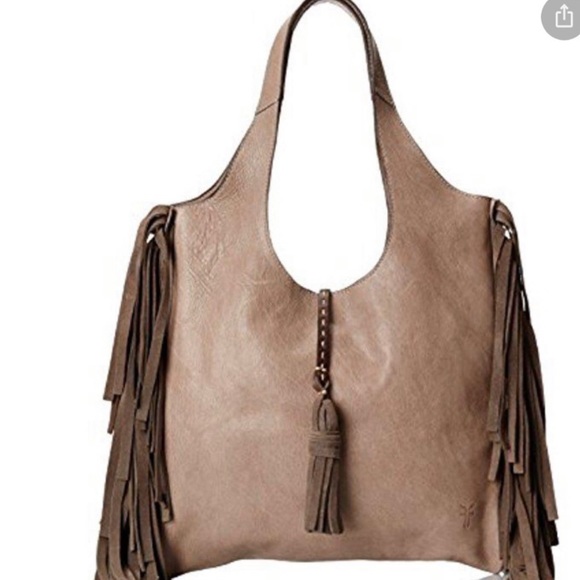 Frye Farrah Fringe Tote - Taupe (grey) - Picture 11 of 11